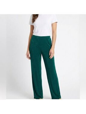 PICADILLY FASHIONS Slinky Knit Pull On Straight Leg Pants Elasticized Waist XL